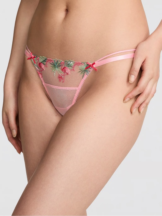 PINK Victoria's Secret Other - 🆕🦩Flamingo A Go Go Strapy Thong PINK Victoria Secret NWT